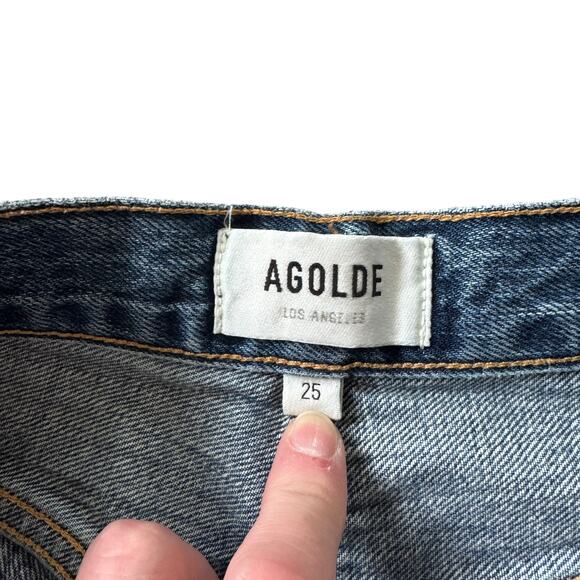 AGOLDE Riley High Rise Straight Crop Jean Frequency - Picture 4 of 10